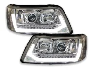 VW T5 Forlygter JunYan LED Light Tube Kørelys Krom 03-09 - DYN